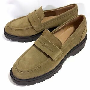 Blondo Waterproof Chunky Penny Loafers Women’s 9.5 M Lug Sole Suede Leather